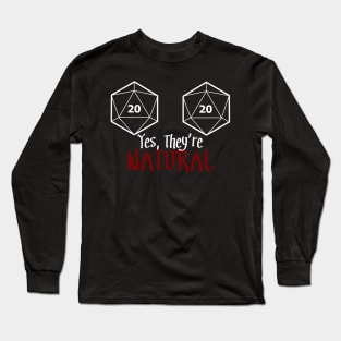 Yes They're Natural Long Sleeve T-Shirt